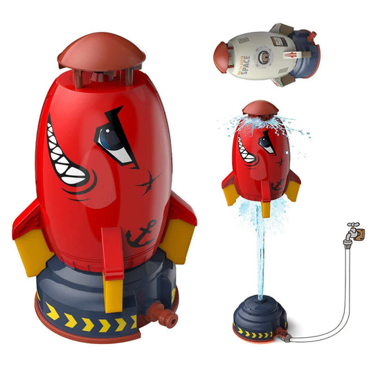 Lance-roquettes d'extérieur - Arroseur à eau pour le jardin et le jeu interactif - Lance-roquettes pour pelouse pour enfants