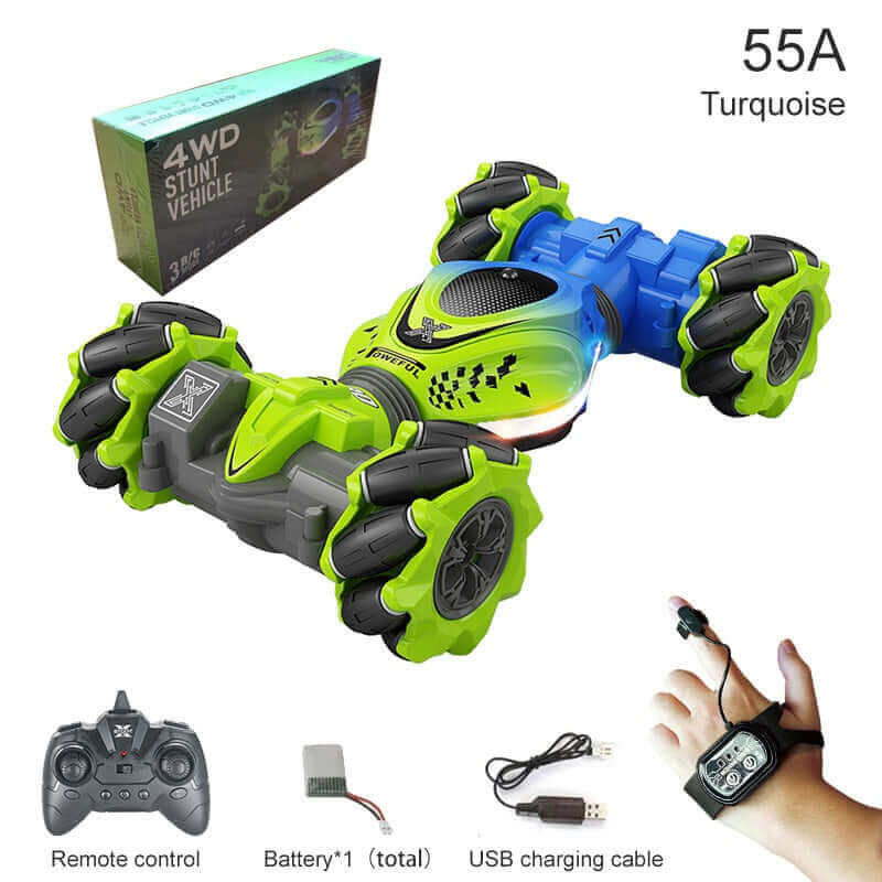 2024 New 4WD RC Stunt Car - Watch Gesture Control, 360° Rotation - Kids Toy Gift - www.Shopthatapp.com