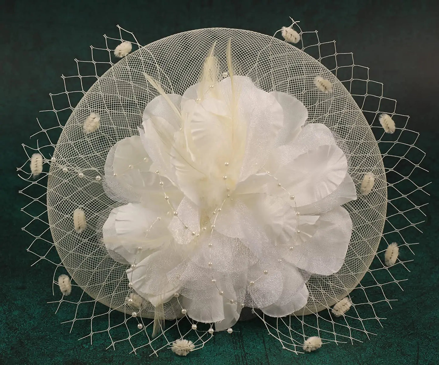 Lady Fancy Mesh Wedding Fascinators Hats for Womens Headwear Veil Flower Cocktail Tea Party Church Derby Hat Chapeu Feminino - www.Shopthatapp.com
