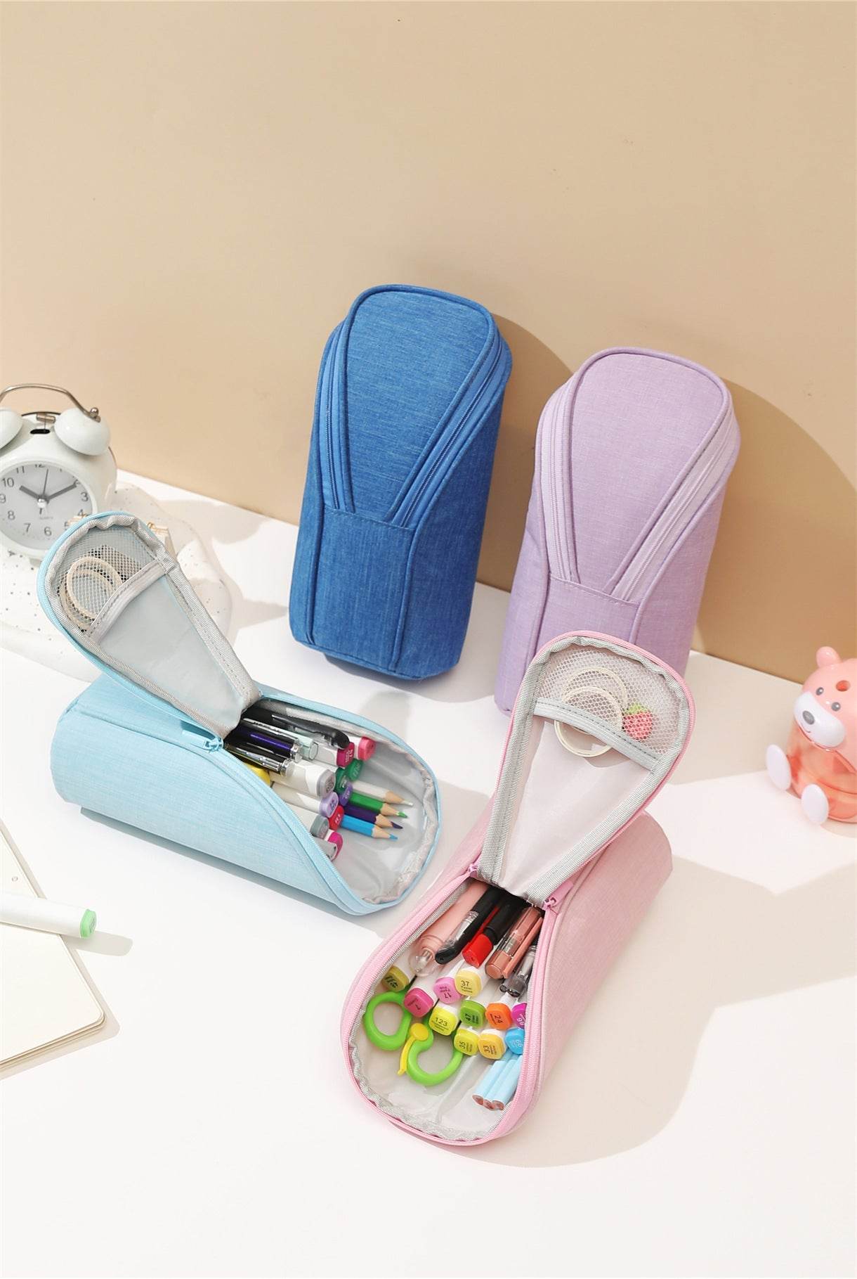 School Stationery Case Organizer Bag Pen Cute Pencil Pouch - www.Shopthatapp.com #