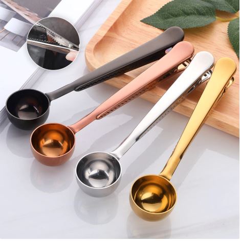 Plated Bag Clip with Scoop - www.Shopthatapp.com