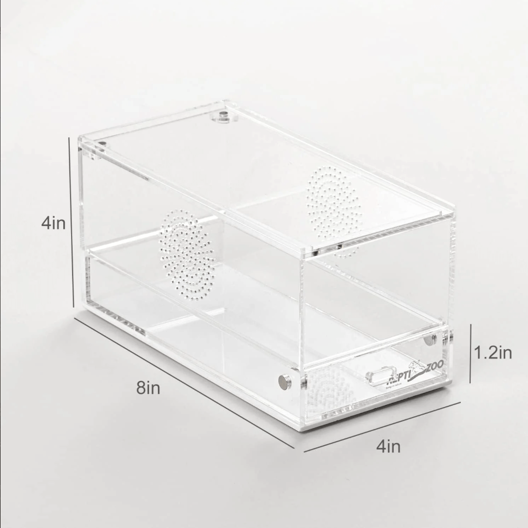 REPTIZOO Acrylic Breeding Enclosure ACR Series (Mantis Feeder) - www.Shopthatapp.com