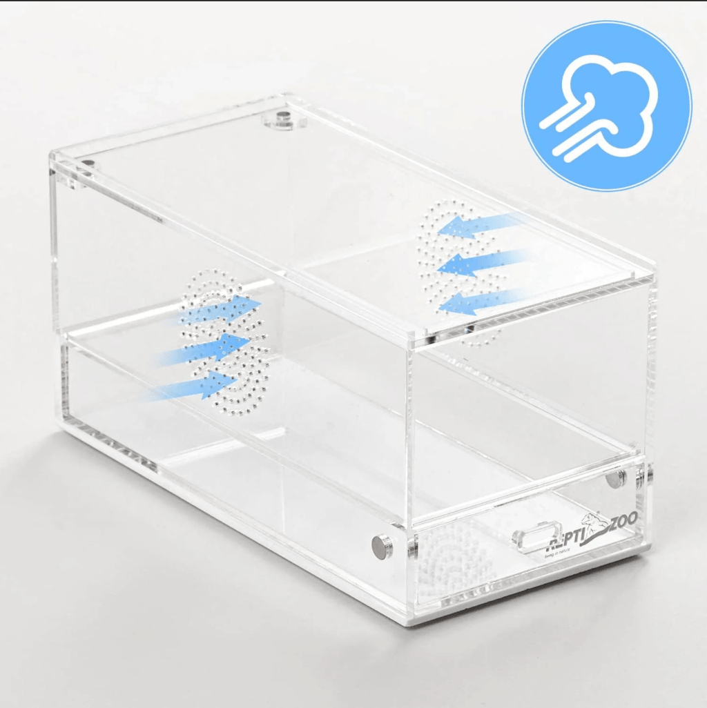 REPTIZOO Acrylic Breeding Enclosure ACR Series (Mantis Feeder) - www.Shopthatapp.com