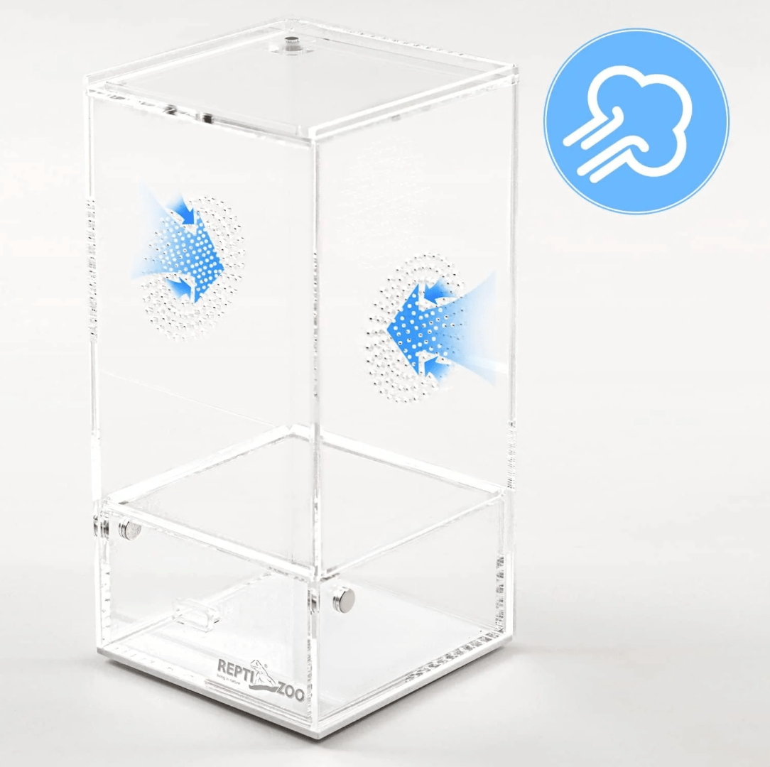 REPTIZOO Acrylic Breeding Enclosure ACR Series (Mantis Feeder) - www.Shopthatapp.com