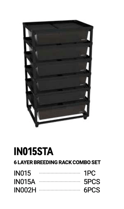 Cage d'élevage empilable en aluminium REPTIZOO (tapis chauffants inclus pour 6 couches)