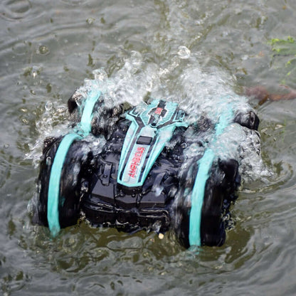 High-Tech 2.4G Amphibious Stunt RC Car - Double-Sided Tumbling | KidsToyLover - www.Shopthatapp.com