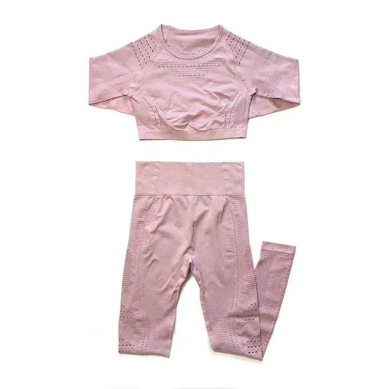 Seamless yoga gym suit - www.Shopthatapp.com #