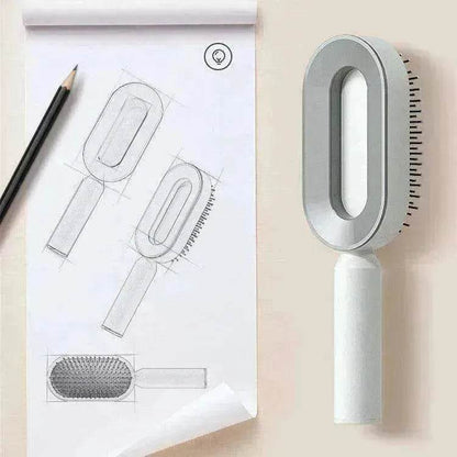 Self Cleaning Hair Brush For Women key Massage Scalp - www.Shopthatapp.com