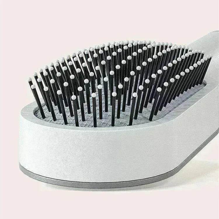Self Cleaning Hair Brush For Women key Massage Scalp - www.Shopthatapp.com