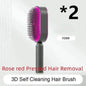 Self Cleaning Hair Brush For Women key Massage Scalp - www.Shopthatapp.com