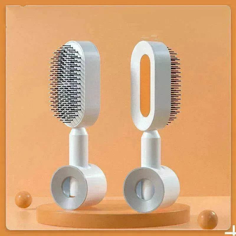 Self Cleaning Hair Brush For Women key Massage Scalp - www.Shopthatapp.com