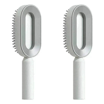 Self Cleaning Hair Brush For Women key Massage Scalp - www.Shopthatapp.com