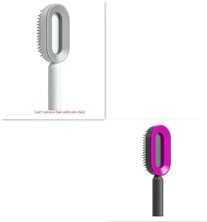 Self Cleaning Hair Brush For Women key Massage Scalp - www.Shopthatapp.com