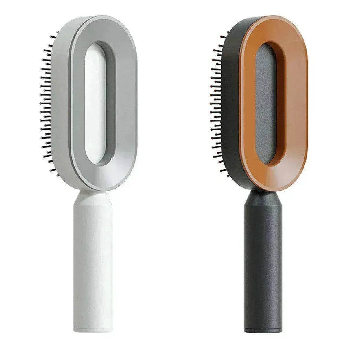 Self Cleaning Hair Brush For Women key Massage Scalp - www.Shopthatapp.com