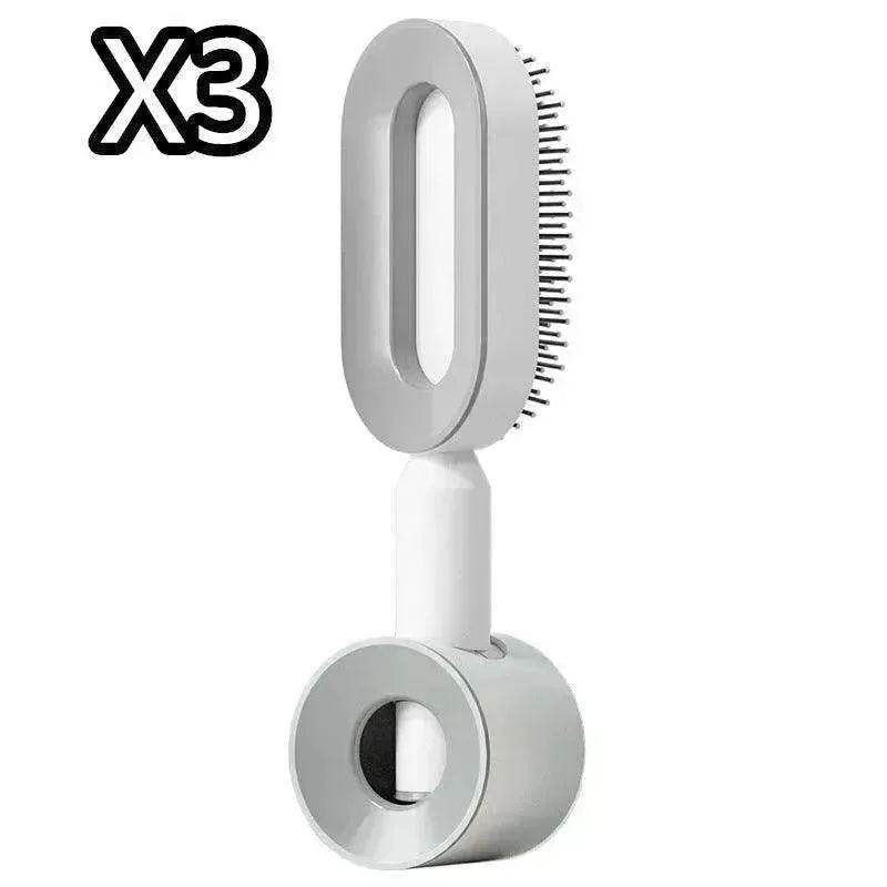 Self Cleaning Hair Brush For Women key Massage Scalp - www.Shopthatapp.com