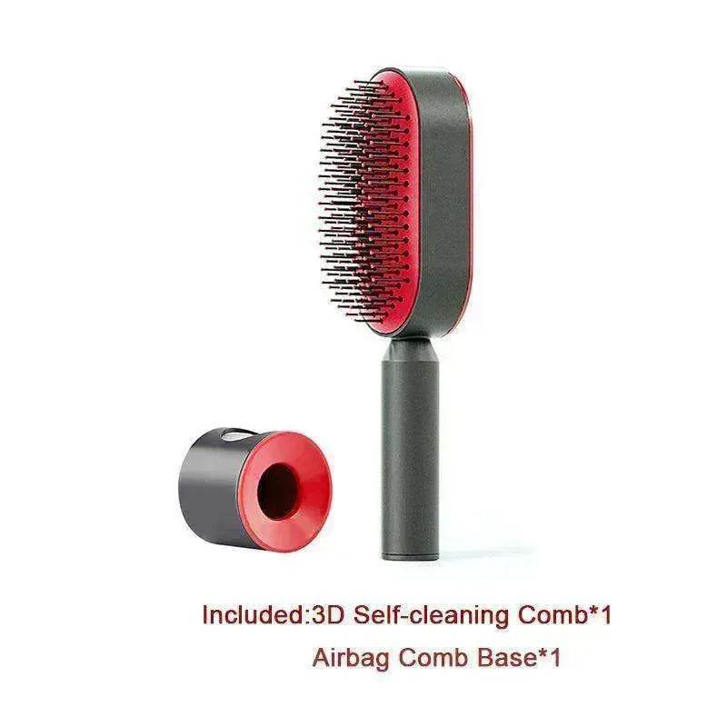 Self Cleaning Hair Brush For Women key Massage Scalp - www.Shopthatapp.com