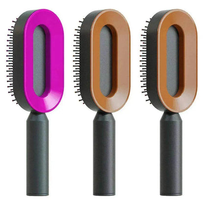 Self Cleaning Hair Brush For Women key Massage Scalp