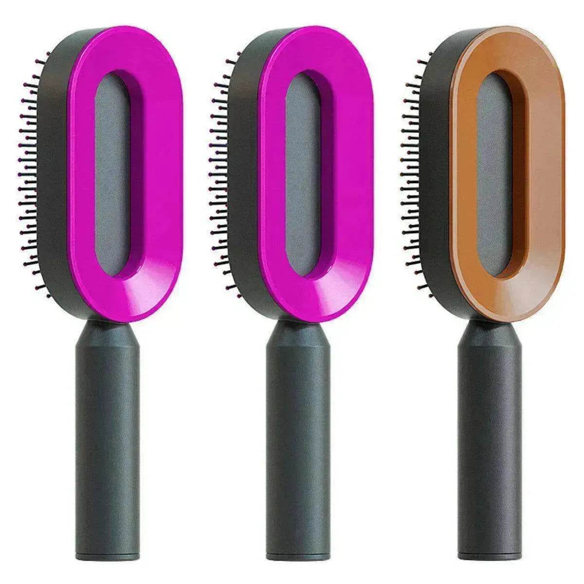 Self Cleaning Hair Brush For Women key Massage Scalp