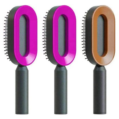 Self Cleaning Hair Brush For Women key Massage Scalp