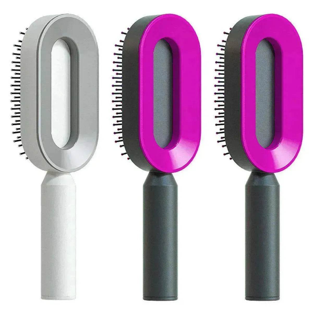 Self Cleaning Hair Brush For Women key Massage Scalp