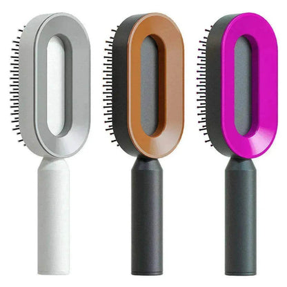 Self Cleaning Hair Brush For Women key Massage Scalp