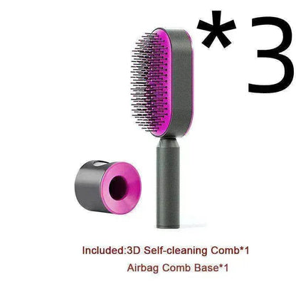 Self Cleaning Hair Brush For Women key Massage Scalp