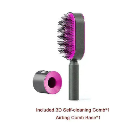 Self Cleaning Hair Brush For Women key Massage Scalp