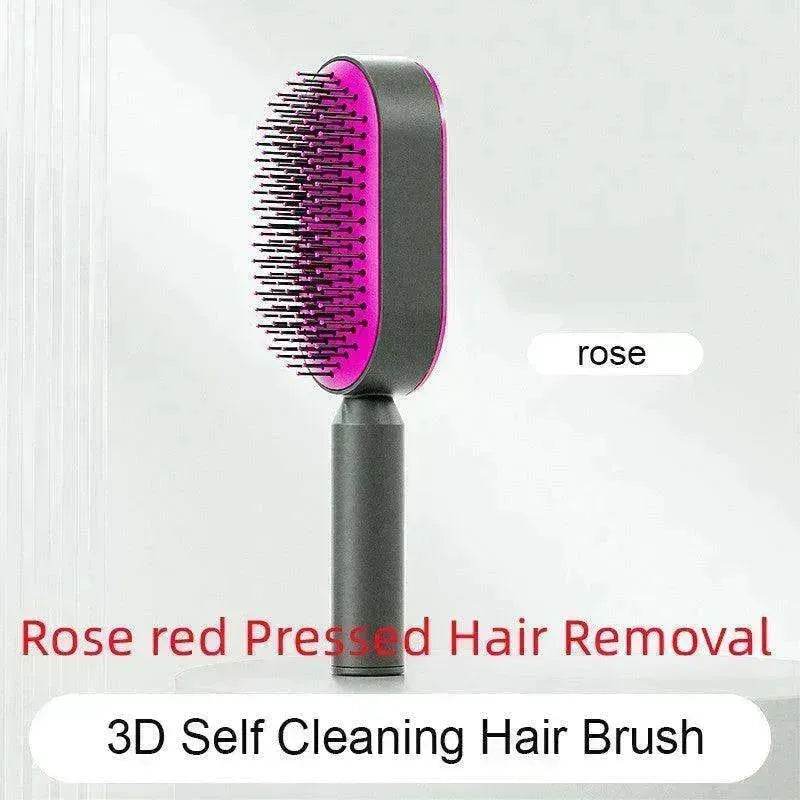 Self Cleaning Hair Brush For Women key Massage Scalp