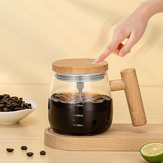 Self Stirring Bamboo Mug-Cutlery and dinnerware-www.Shopthatapp.com-KitchenJoint