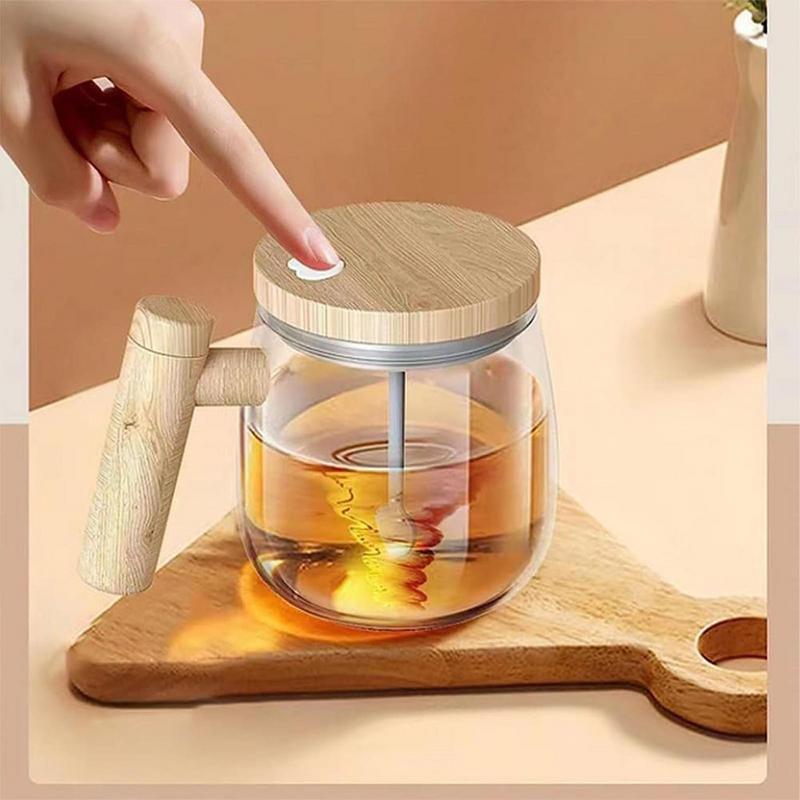 Self Stirring Bamboo Mug-Cutlery and dinnerware-www.Shopthatapp.com-KitchenJoint