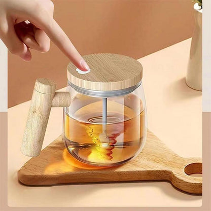 Self Stirring Bamboo Mug-Cutlery and dinnerware-www.Shopthatapp.com-KitchenJoint