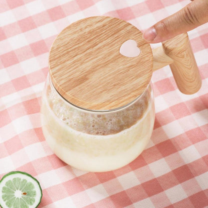 Self Stirring Bamboo Mug-Cutlery and dinnerware-www.Shopthatapp.com-KitchenJoint