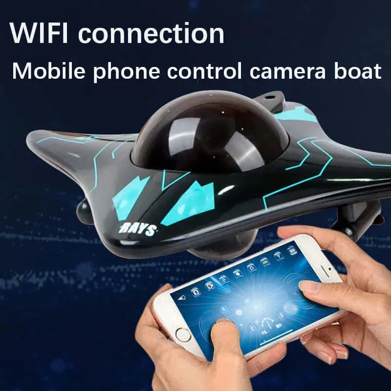 6Ch RC Submarine with Camera - WiFi FPV Boat | KidsToyLover - www.Shopthatapp.com