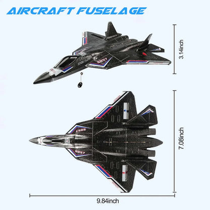 SU57 RC Plane: 2.4G Light-Up Foam Aircraft for Kids - Hand Thrown, Fixed Wing Toy - www.Shopthatapp.com