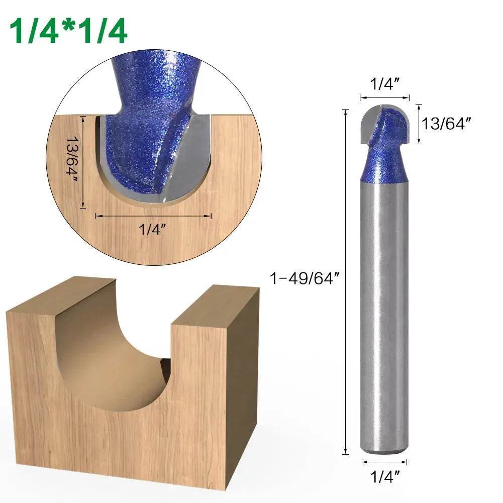 Shank Core Box Router Bit Professional round bottom cutter - www.Shopthatapp.com #