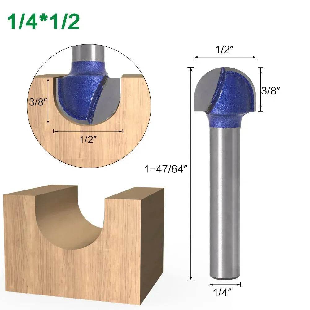 Shank Core Box Router Bit Professional round bottom cutter - www.Shopthatapp.com #