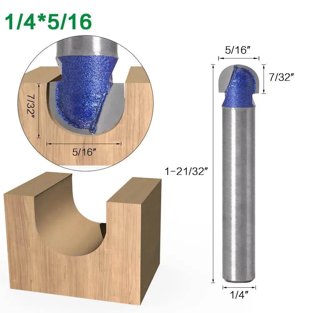 Shank Core Box Router Bit Professional round bottom cutter - www.Shopthatapp.com #