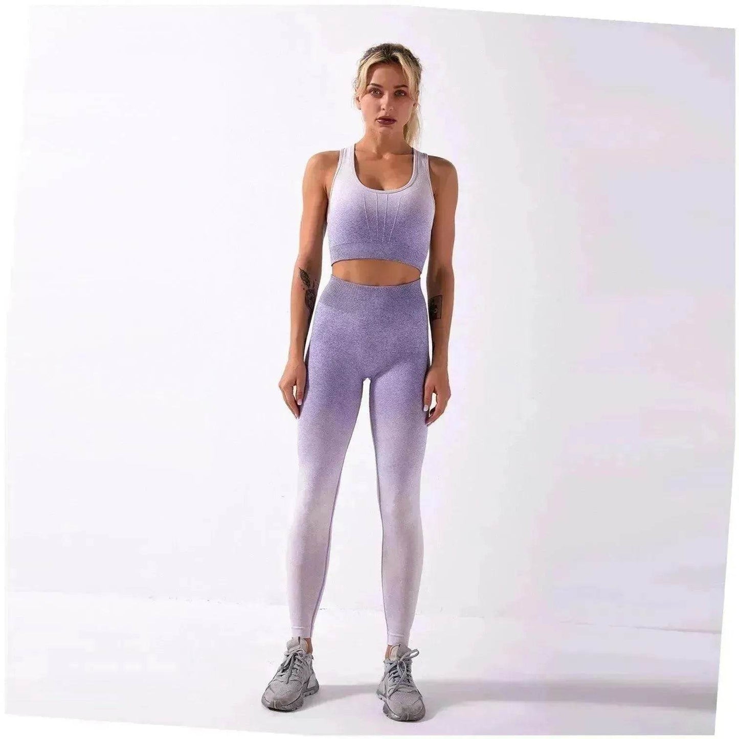 Shark knitting sports bra pants tie-dye Yoga Fitness Gym Exercise Wear - www.Shopthatapp.com #