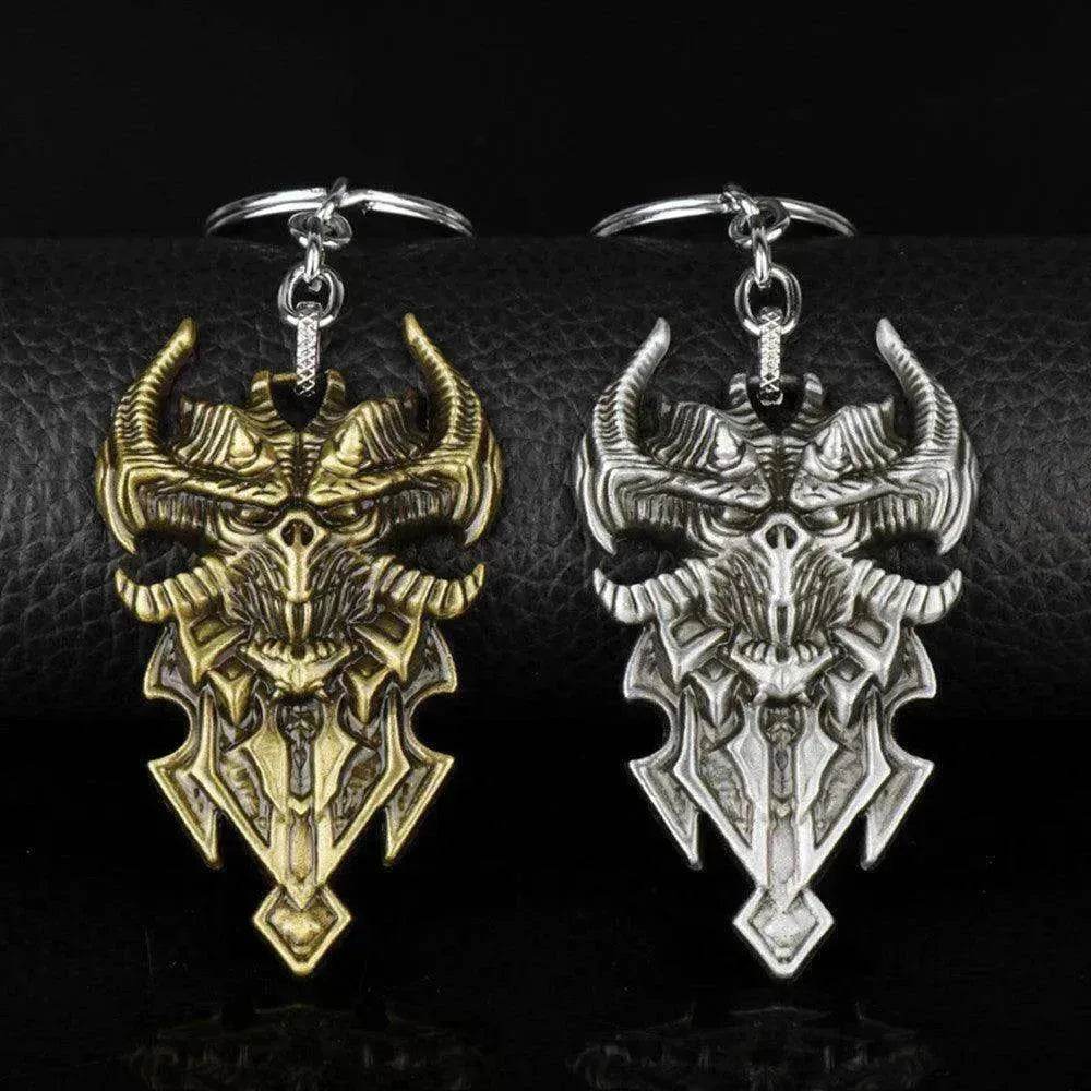 Sheep's Head Shield Keychain Pendant Keychain Jewelry - www.Shopthatapp.com
