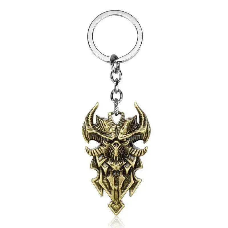 Sheep's Head Shield Keychain Pendant Keychain Jewelry - www.Shopthatapp.com