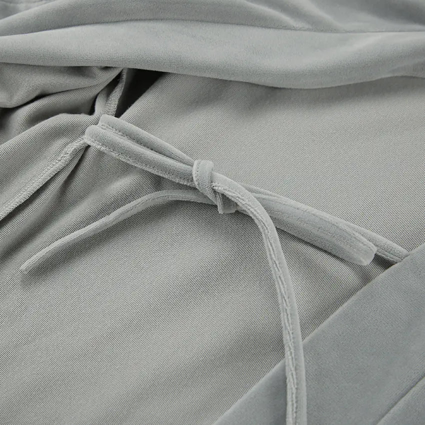 Short-sleeved Shorts Outerwear Gown Three-piece Pajamas For Women - www.Shopthatapp.com