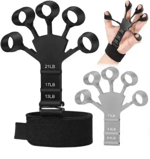 Silicone Strength Trainer Finger Resistance Belt Stretcher - www.Shopthatapp.com