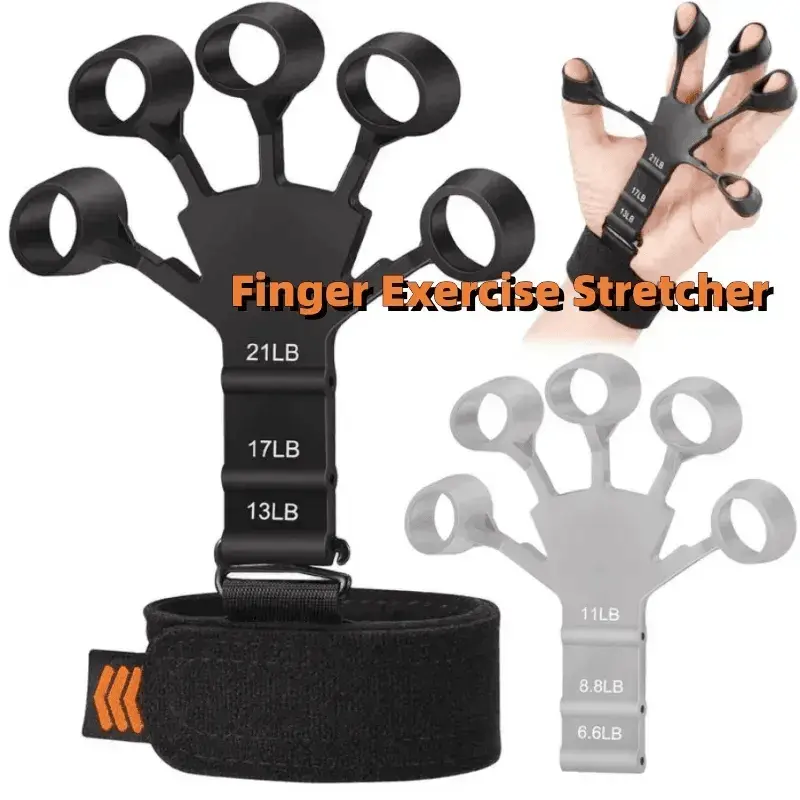 Silicone Strength Trainer Finger Resistance Belt Stretcher - www.Shopthatapp.com #