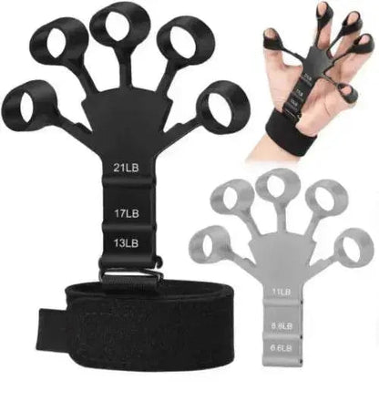 Silicone Strength Trainer Finger Resistance Belt Stretcher - www.Shopthatapp.com #