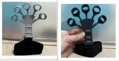 Silicone Strength Trainer Finger Resistance Belt Stretcher - www.Shopthatapp.com #