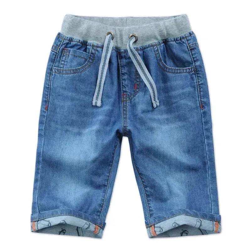 Simple And Versatile Casual Boys' Denim Capris Denim Pant Trouser for boys - www.Shopthatapp.com #