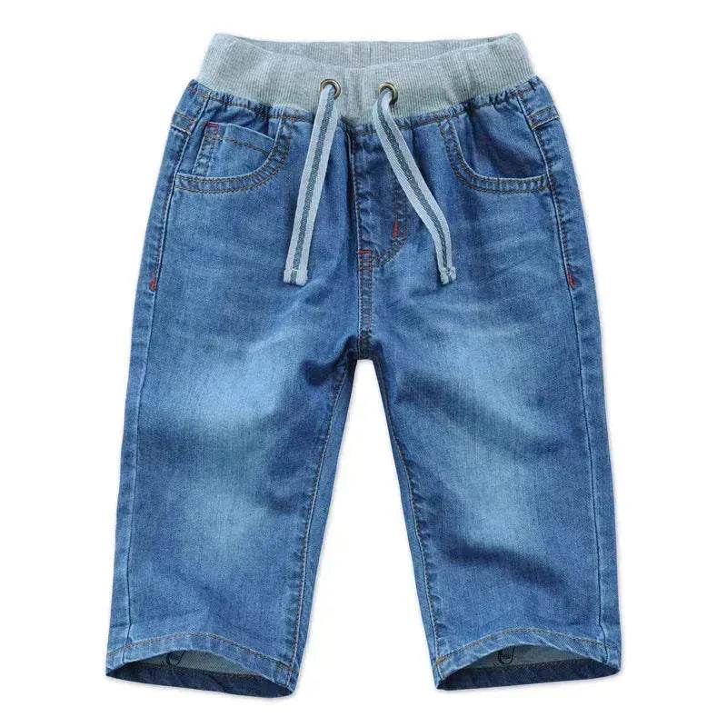 Simple And Versatile Casual Boys' Denim Capris Denim Pant Trouser for boys - www.Shopthatapp.com #
