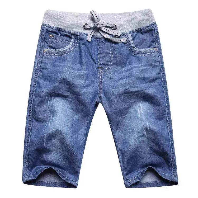 Simple And Versatile Casual Boys' Denim Capris Denim Pant Trouser for boys - www.Shopthatapp.com #