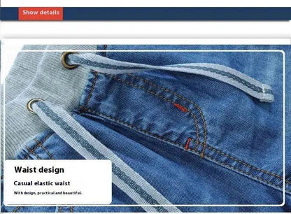 Simple And Versatile Casual Boys' Denim Capris Denim Pant Trouser for boys - www.Shopthatapp.com #