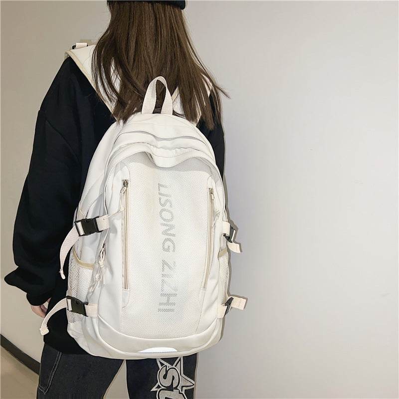 Simple Large Capacity Waterproof High School Backpack for Teens - www.Shopthatapp.com #